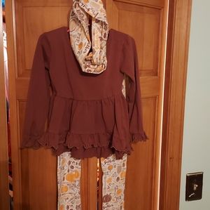 SIZE 4T fall or holiday Thanksgiving outfit.